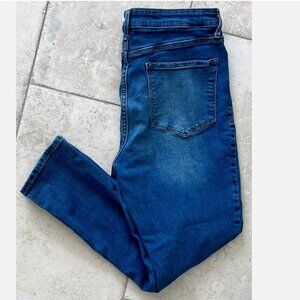 OLD NAVY Rockstar Womens Jeans Blue Super Skinny Stretch High Rise Size 12